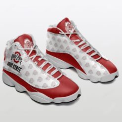Ohio State Buckeyes Football Air Jordan 13 Sneaker Shoes - Women's Air Jordan 13 - White
