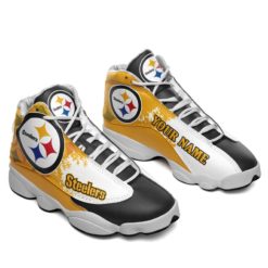 Pittsburgh Steelers Custom NFL Air 13 Sneaker Team - Men's Air Jordan 13 - Yellow