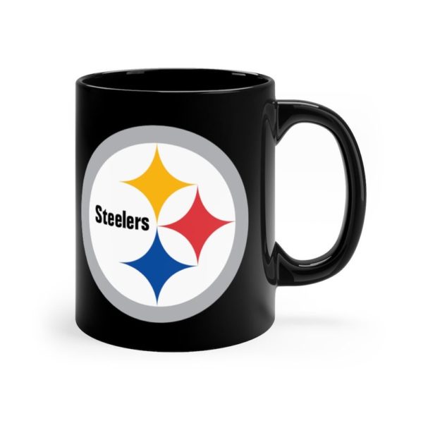 Pittsburgh Steelers NFL Team Logo Coffee Black Mug - Mug 11oz - Black