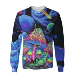 Psychedelic Huge Mushrooms 3D Shirt - 3D Sweatshirt - Black
