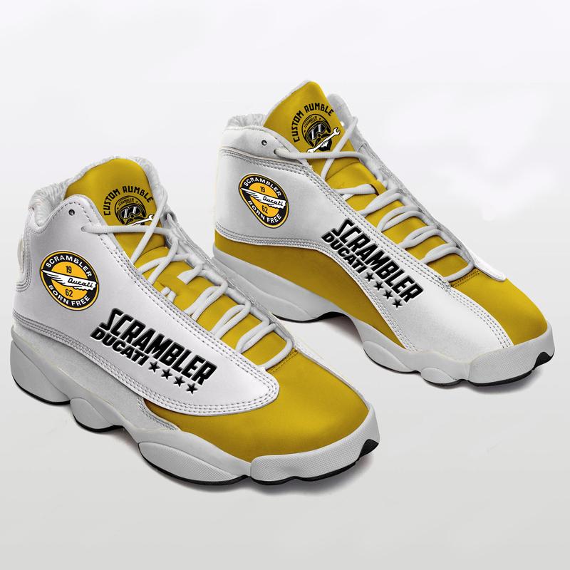 scrambler-ducati-team-air-jordan-13-shoes-men-s-air-jordan-13-yellow.jpg Scrambler Ducati Team Air Jordan 13 Shoes - Men's Air Jordan 13 - Yellow