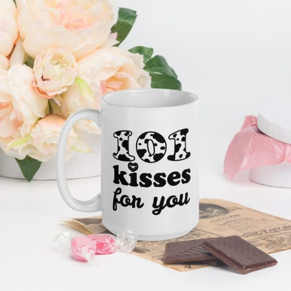101 Dalmatians Kisses For You Best Gift For Valentine's Day Coffee Mug. - Mug 15oz - White