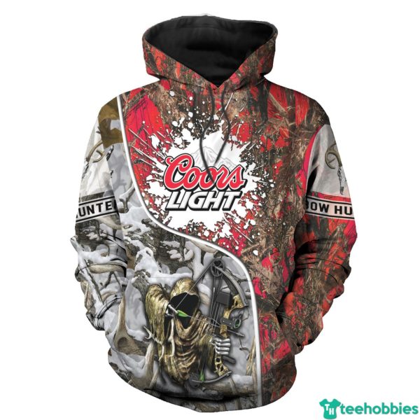 2c 600x600px Red Coors Light Beer Hunting 3D All Print Hoodie