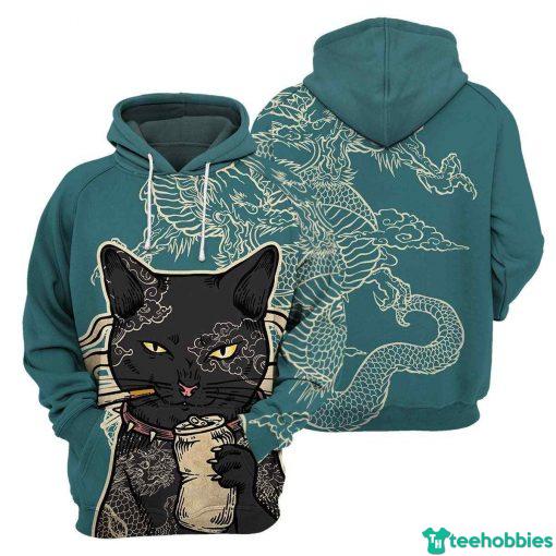 Cat printed online hoodie