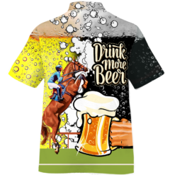 Hawaii back ea551ee7 d0c1 439d b808 0143e81595d6 247x247px Horse Racing Drink More Beer Hawaiian Shirt And Short Pant