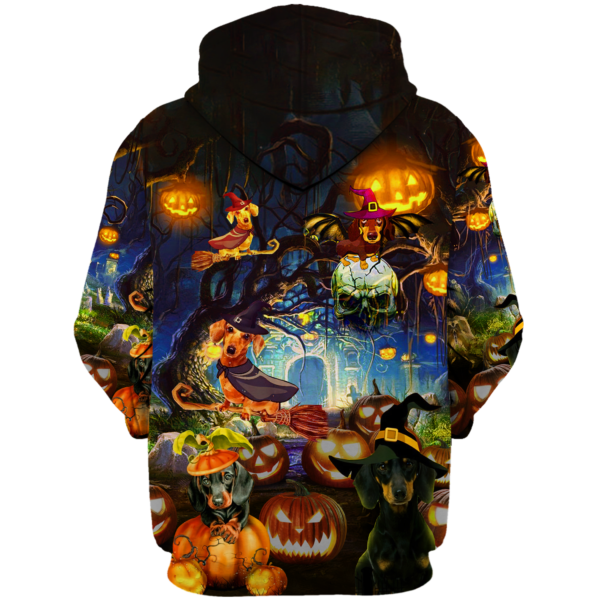 Hoodie mockup Back aad22b8f d90a 4061 9508 946d11c1b9c5 600x600px Dachshund Cemetery Halloween 3D All Over Print T Shirt Hoodie