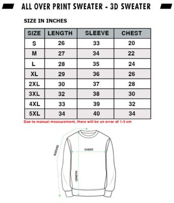 Sweater size chart 343x400px Pikachu Santa Christmas Sweater Pokemon Anime Xmas Shirt For Men Women