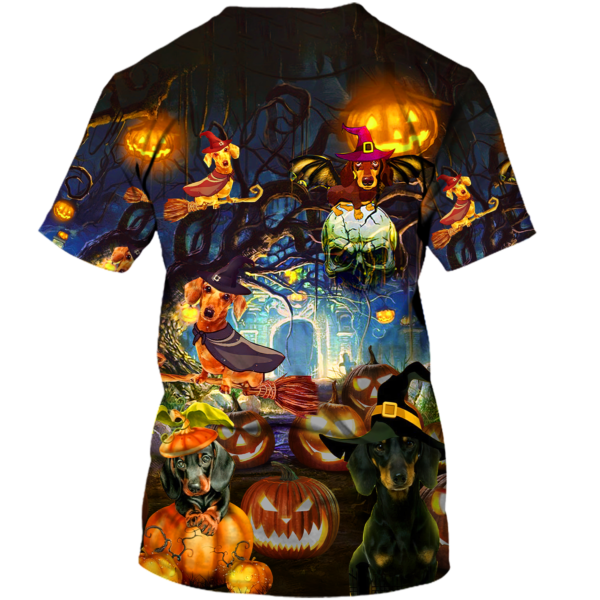T shirt mockup Back f618816d 33e2 4dc3 838e 1a5b587f3fed 600x600px Dachshund Cemetery Halloween 3D All Over Print T Shirt Hoodie