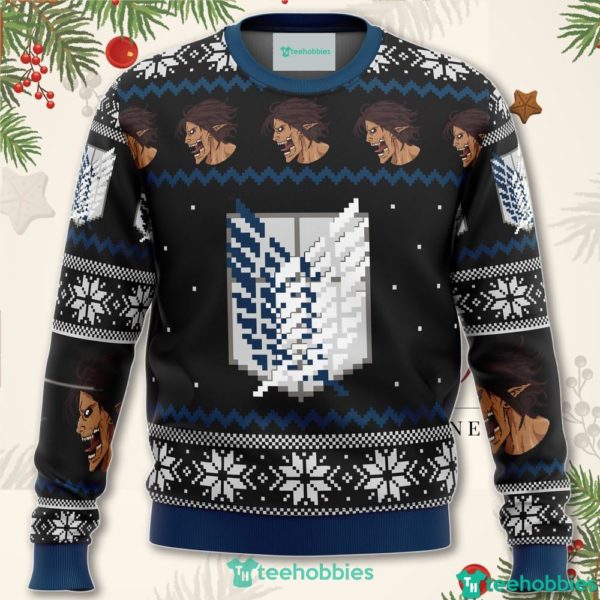 attack on titan survery corps christmas sweater for men women 1 8RUXO 600x600px Attack On Titan Survery Corps Christmas Sweater For Men Women