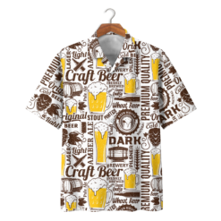 Beer Lover Craft Beer Hawaiian Shirt And Short Pant - Hawaiian Shirt - Yellow