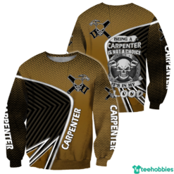 Personalized Name Carpenter 3D All Over Printed Unisex - 3D Sweatshirt - Brown