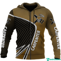 Being A Carpenter Is Not A Choice It's My Blood Personalized 3D All Over Print Unisex Shirt - 3D Zip Hoodie - Yellow