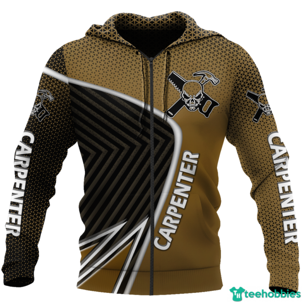 Being A Carpenter Is Not A Choice It's My Blood Personalized 3D All Over Print Unisex Shirt - 3D Zip Hoodie - Yellow