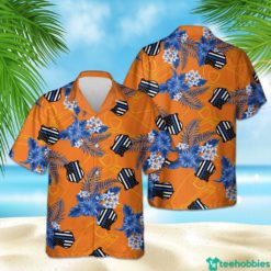 Best Gift For Police Seamless Pattern Hawaiian Shirt - Hawaiian Shirt - Orange