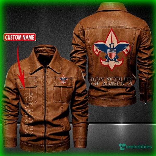boy scouts of america personalized name fleece leather jacket 2 ndSRr 600x600px Boy Scouts of America Personalized Name Fleece Leather Jacket