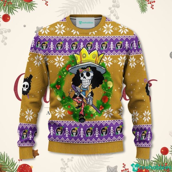 brook one piece anime christmas sweater xmas for men women 1 rMtr2 600x600px Brook One Piece Anime Christmas Sweater Xmas For Men Women