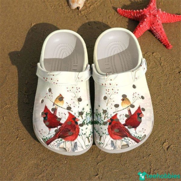 Cardinal In Winter Clog Comfortable For Mens Womens Classic Clog Water Shoes - Clog Shoes - White