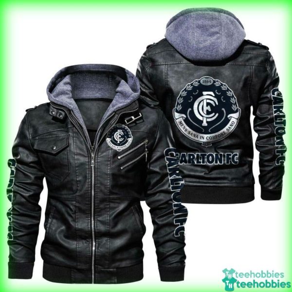 carlton football club leather jacket hoodie gift for fathers day 1 YGshS 600x600px Carlton Football Club Leather Jacket Hoodie Gift For Father's Day