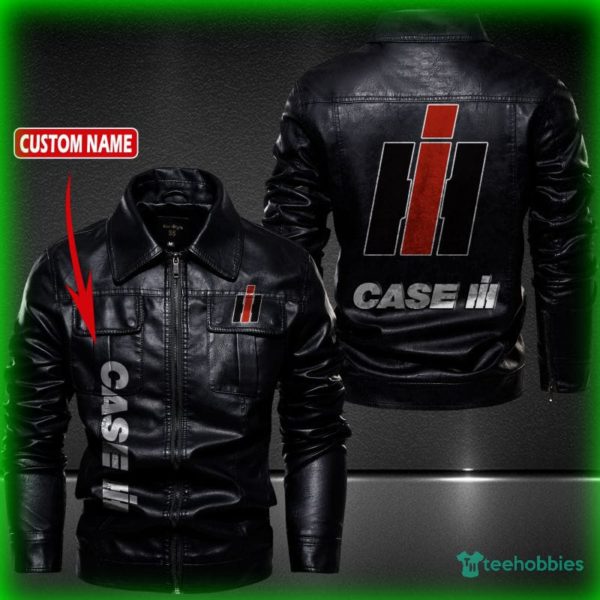 case ih personalized name fleece leather jacket 1 1n3va 600x600px Case IH Personalized Name Fleece Leather Jacket