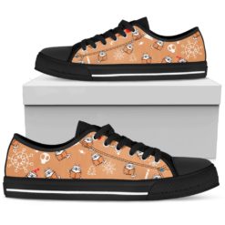 Cat And Book Low Top Shoes - Men's Shoes - Black
