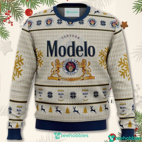 cerveza modelo christmas sweater for men women 1 4GnBy 600x600px Cerveza Modelo Christmas Sweater For Men Women