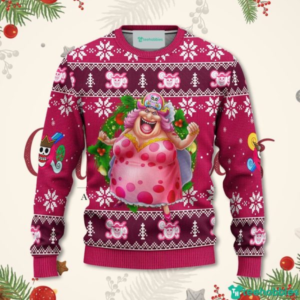 charlotte linlin one piece anime christmas sweater xmas for men women 1 23MWs 600x600px Charlotte Linlin One Piece Anime Christmas Sweater Xmas For Men Women