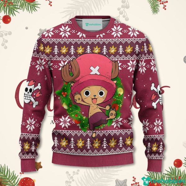 chopper one piece anime christmas sweater xmas for men women 1 V2KXs 600x600px Chopper One Piece Anime Christmas Sweater Xmas For Men Women