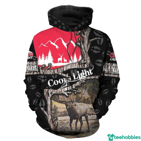 Coors Light Red Deer Hunter Busch Light Hoodie for Men Women 3D All Over Print - 3D Hoodie - Black