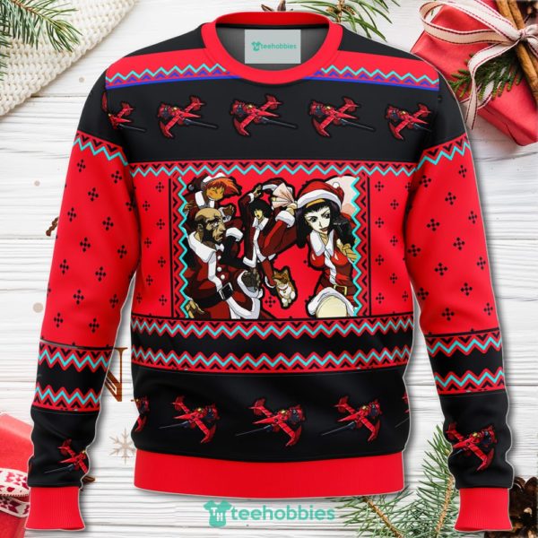 cowboy bebop holiday christmas sweater for men women 1 yXAzx 600x600px Cowboy Bebop Holiday Christmas Sweater For Men Women