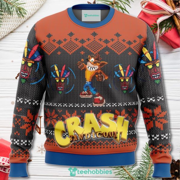 crash bandicoot alt christmas sweater for men women 1 bBYSo 600x600px Crash Bandicoot Alt Christmas Sweater For Men Women