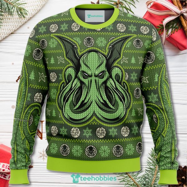 cthulhu christmas sweater for men women 1 Ws82a 600x600px Cthulhu Christmas Sweater For Men Women