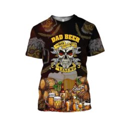 Dad Beer The Legend Beer For Christmas 3D T-Shirt Sweatshirt - 3D T-Shirt - Yellow