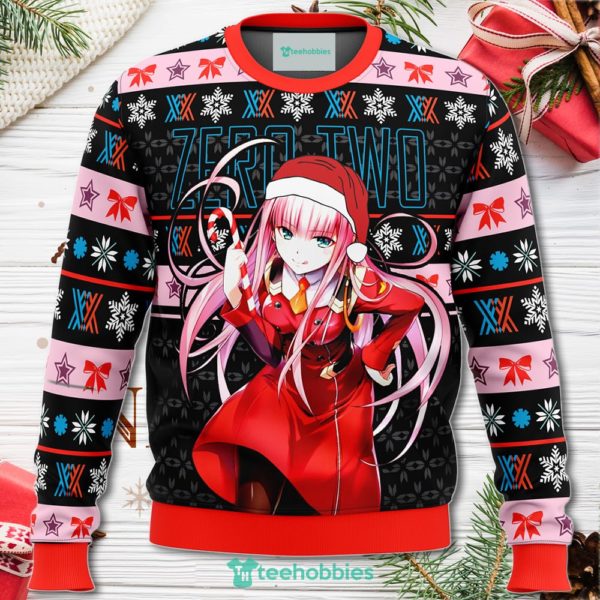 darling in the franxx zero two christmas sweater for men women 1 v5UPQ 600x600px Darling In The Franxx Zero Two Christmas Sweater For Men Women