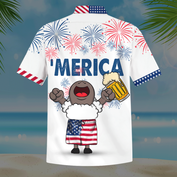 dcb779e7d8548ba0e793f71ef184cd8b 600x600px Sheep & Beer America Independence Day Hawaiian Shirt Short Pant