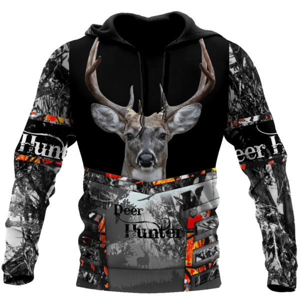Deer Hunting Gift For Dad Farther's Day 3D All Over Print Shirt - 3D Hoodie - Black