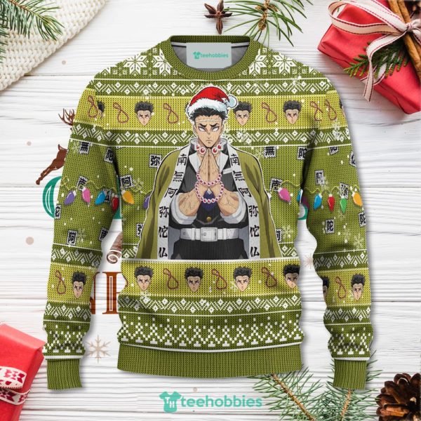 demon slayer gyomei himejima anime christmas sweater xmas for men women 1 Mf3yU 600x600px Demon Slayer Gyomei Himejima Anime Christmas Sweater Xmas For Men Women
