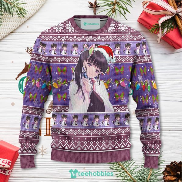 demon slayer kanao tsuyuri anime christmas sweater xmas for men women 1 qMLUw 600x600px Demon Slayer Kanao Tsuyuri Anime Christmas Sweater Xmas For Men Women
