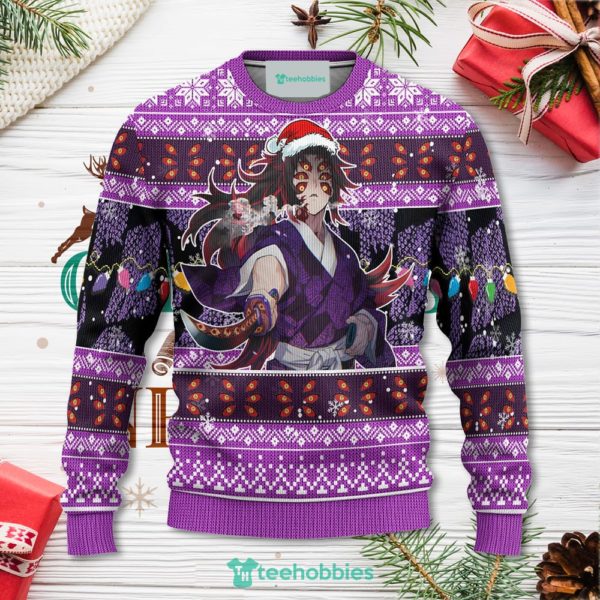 demon slayer kokushibo anime christmas sweater xmas for men women 1 Gerfd 600x600px Demon Slayer Kokushibo Anime Christmas Sweater Xmas For Men Women