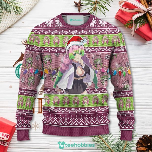 demon slayer mitsuri kanroji anime christmas sweater xmas for men women 1 XMW1B 600x600px Demon Slayer Mitsuri Kanroji Anime Christmas Sweater Xmas For Men Women