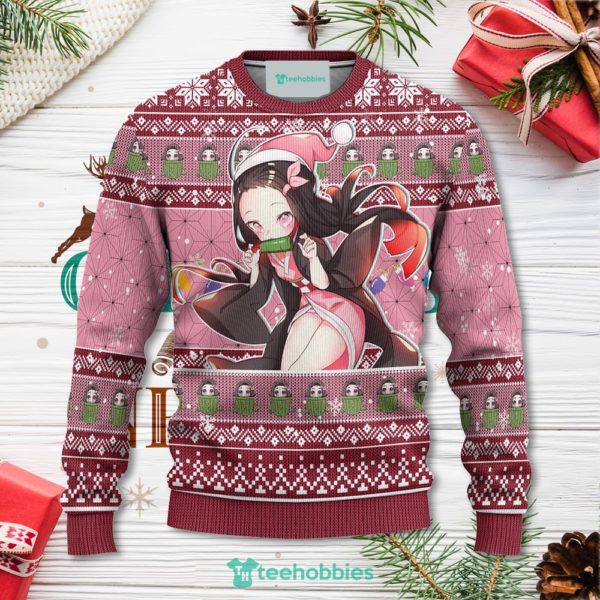 demon slayer nezuko kamado anime christmas sweater xmas for men women 1 5vh0i 600x600px Demon Slayer Nezuko Kamado Anime Christmas Sweater Xmas For Men Women