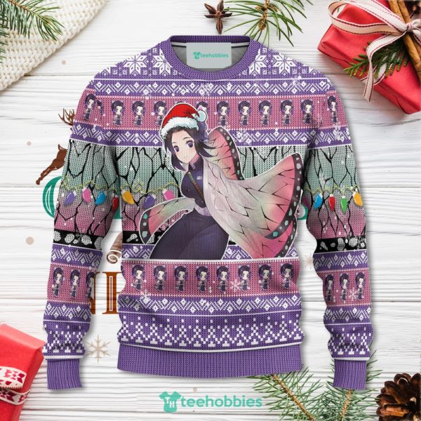 demon slayer shinobu kochou anime christmas sweater xmas for men women 1 t2aFR 600x600px Demon Slayer Shinobu Kochou Anime Christmas Sweater Xmas For Men Women
