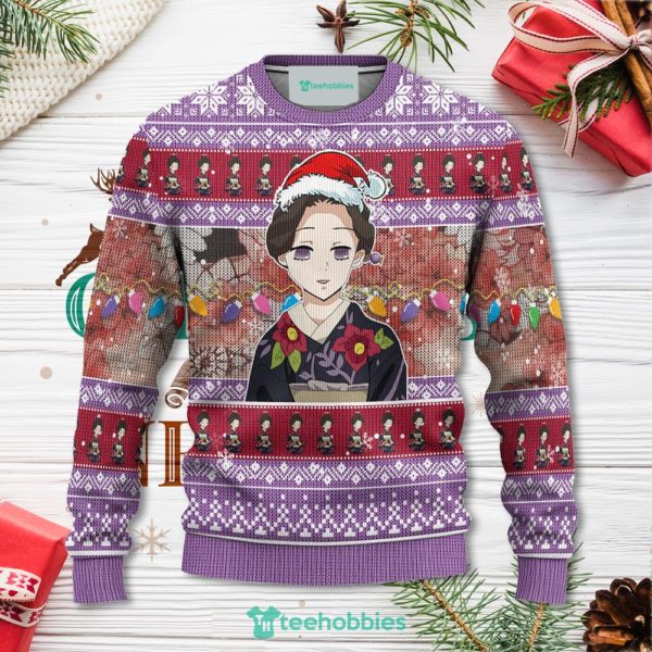 demon slayer tamayo anime christmas sweater xmas for men women 1 kCt6p 600x600px Demon Slayer Tamayo Anime Christmas Sweater Xmas For Men Women