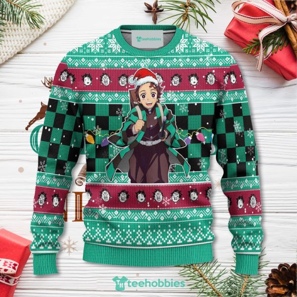 demon slayer tanjiro kamado anime christmas sweater xmas for men women 1 yeyfk 600x600px Demon Slayer Tanjiro Kamado Anime Christmas Sweater Xmas For Men Women