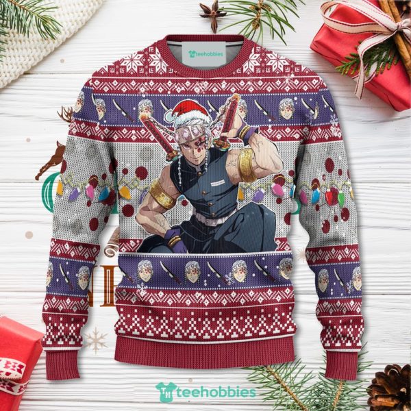 demon slayer tengen uzui anime christmas sweater xmas for men women 1 3APQk 600x600px Demon Slayer Tengen Uzui Anime Christmas Sweater Xmas For Men Women