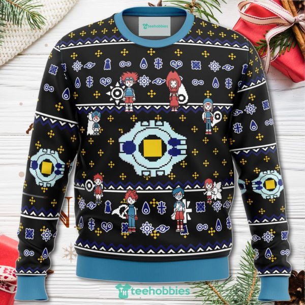 digimon characters christmas sweater for men women 1 JxKCQ 600x600px Digimon Characters Christmas Sweater For Men Women