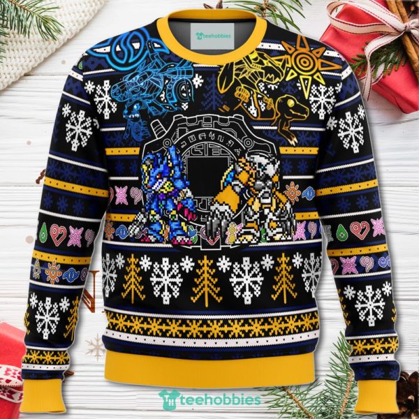 digimon christmas sweater for men women 1 QpN1s 600x600px Digimon Christmas Sweater For Men Women