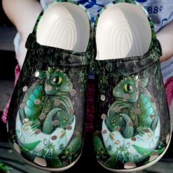 Dragon Baby Green Dragon World Clog Shoes - Clog Shoes - Green