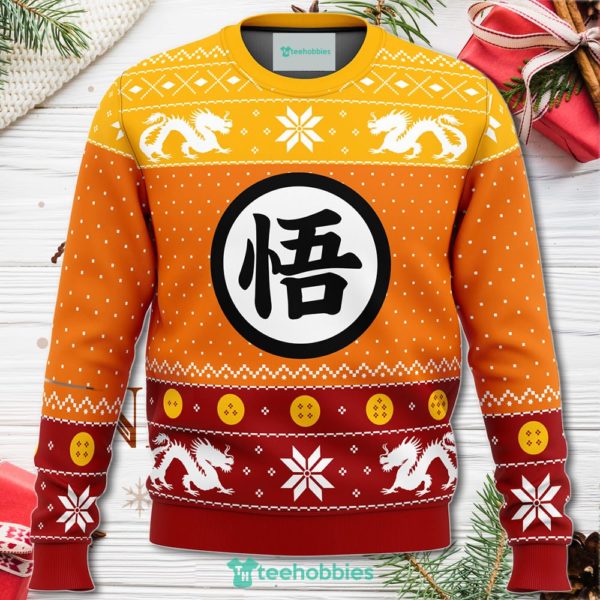 dragon ball z guko christmas christmas sweater for men women 1 7yzUd 600x600px Dragon Ball Z Guko Christmas Christmas Sweater For Men Women