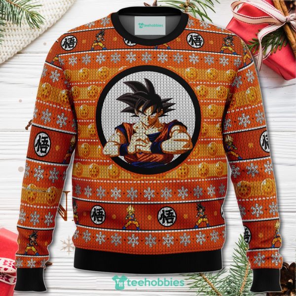 dragonball z son guko christmas sweater for men women 1 QKi7t 600x600px Dragonball Z Son Guko Christmas Sweater For Men Women