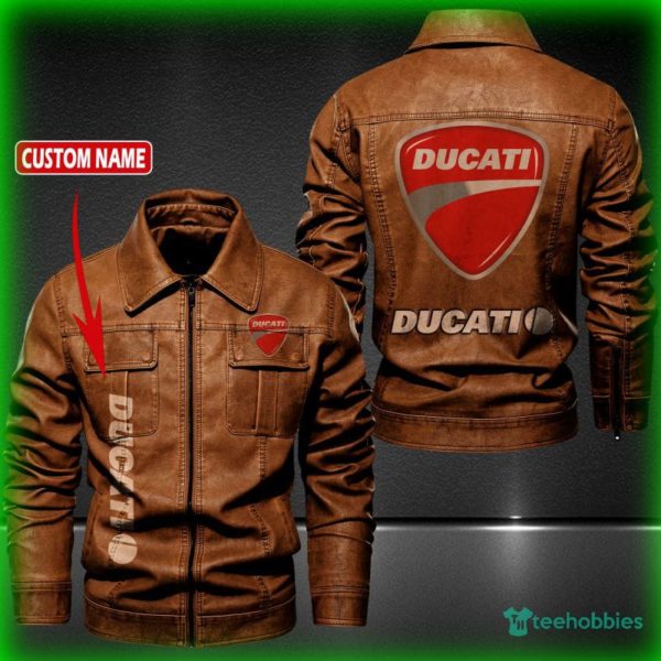 ducati personalized name fleece leather jacket 2 ko07M 600x600px DUCATI Personalized Name Fleece Leather Jacket